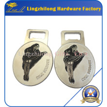 Zinc Alloy Soft Enamel Silver Bottle Opener